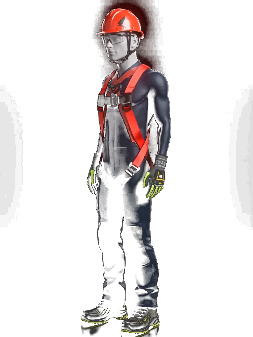 Industrial worker in full PPE